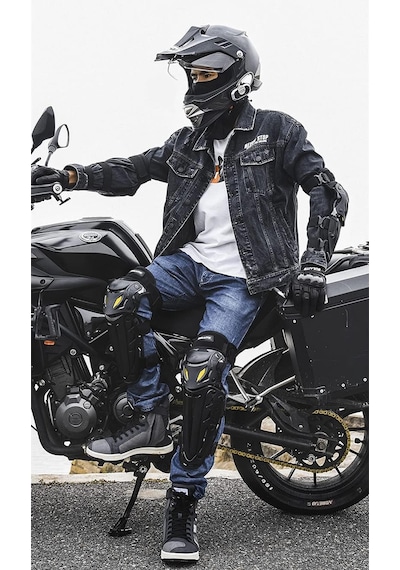Motoanl Motosiklet Ve Bisiklet Lüx Dizlik Ce Sertifikalı Koruma Mafsallı Motor Dizliği