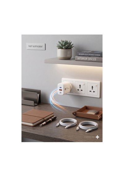 20 W Adaptör Başlık Ve Kablosu
