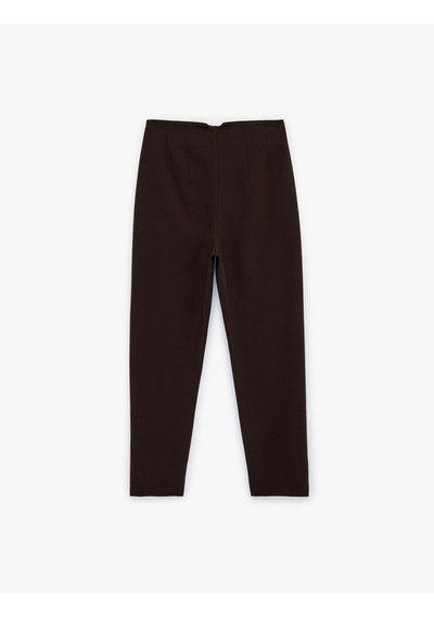 Koton Viskon Karışımlı Ekstra Yüksek Bel Slim Fit Cigarette Pantolon Kahverengi 6sak40099uw Kahve Koton Viskon Karışımlı Ekstra Yüksek Bel Slim Fit Cigarette Pantolon Kahverengi 6sak40099uw Kahve