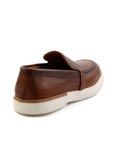 Bambi Taba Hakiki Deri Erkek Loafer Ayakkabı E01395425640 Taba