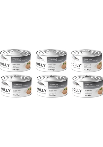 Molly Kitten Ton Balıklı Pate Ezme Yavru Kedi Konservesi 85 Gr. X 6 Adet