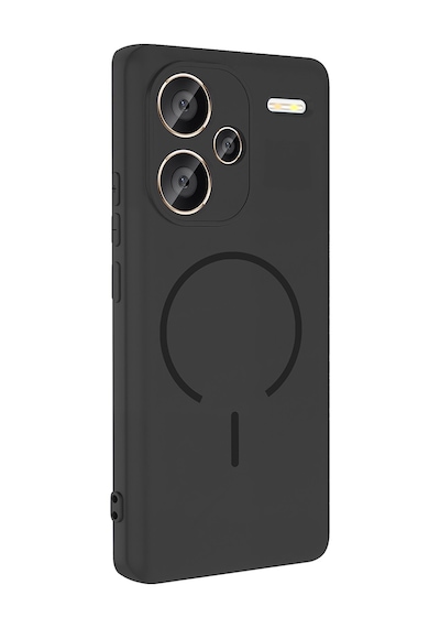 Xiaomi Redmi Note 13 Pro Plus 5g Kılıf Magsafe Destekli Kamera Korumalı Yumuşak Silikon Pazarplus Mürdüm