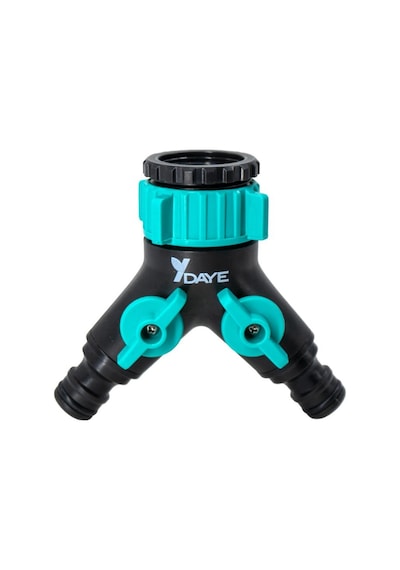 Daye Dy8002l Çift Çıkışlı Vanalı Musluk Adaptörü 3/4" - 1" 3/4 - 1 İnç Uyumlu