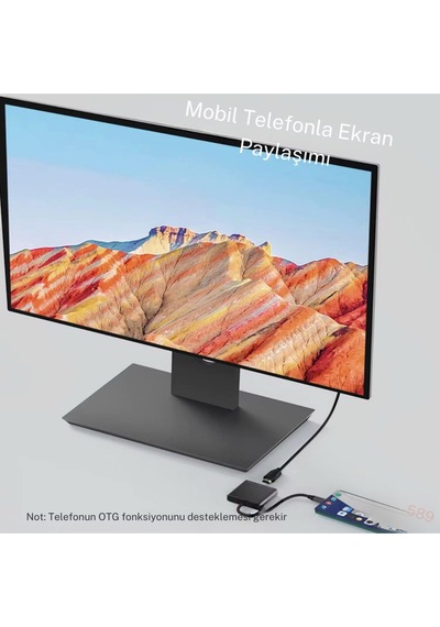 Usb Çoklayıcı 3in1 Hub Type-c 4k Hdmı Usb 3.0 Okuyucu