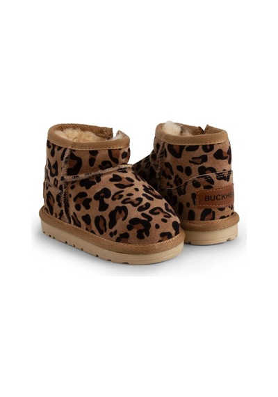 Buckhead Nesty Kız Çocuk Kürklü Bot - Bej Leopar Buck4508-011