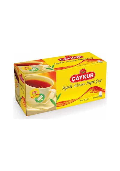 Çaykur Siyah Süzen Bardak Poşet Çay 25 x 2 G