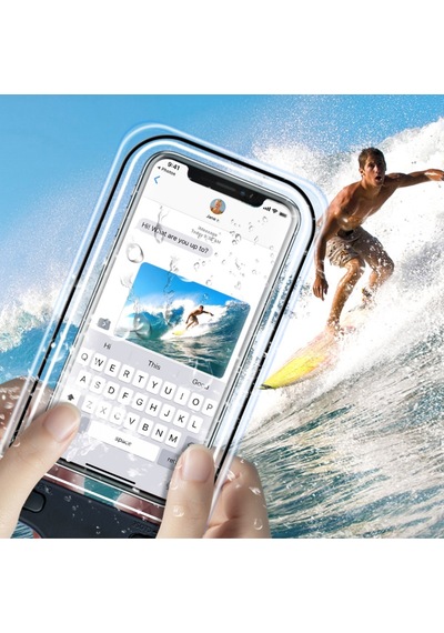 Go İthalat Bisiklete Takılan Su Ve Yağmur Gerirmez Telefon Kılıfı Universal Antrasit - Siyah