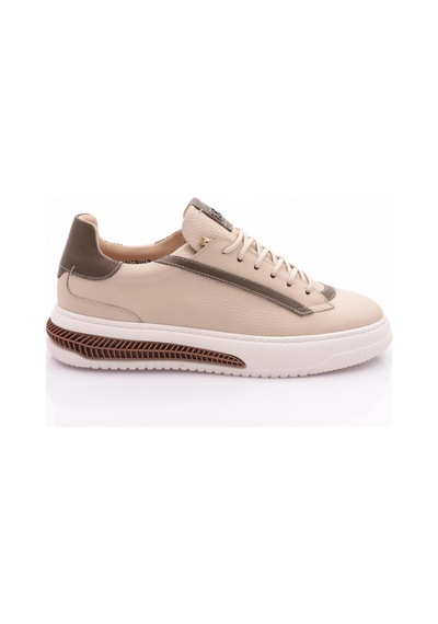 Dgn 5744 Erkek Bağcikli Sneakers Ayakkabi Bej