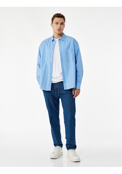 Koton Pamuklu Cep Detaylı Beli Bağcıklı Bol Kalıp Jean Pantolon Koyu İndigo 6wam40116nd İndigo Koton Pamuklu Cep Detaylı Beli Bağcıklı Bol Kalıp Jean Pantolon Koyu İndigo 6wam40116nd İndigo