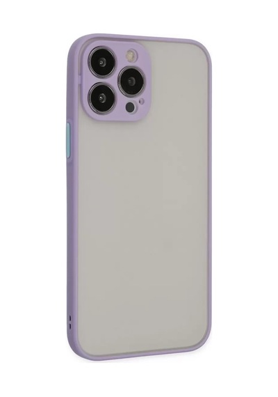 Newface Apple iPhone Uyumlu 13 Pro Max - Kılıf Montreal Silikon - Kapak - Mor