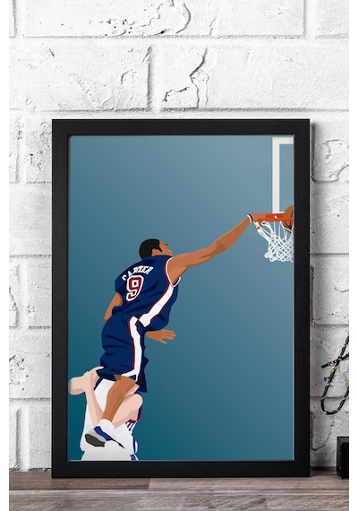 Vince Carter Çerçeveli Tablo - Basketbol Nba Posteri Tablo