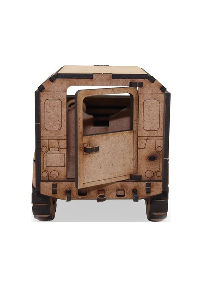 Ahşap 4x4 Off-road Araç Maketi - 132 Parça 4x4 Model Araba - 3d Land Rover Defender Puzzle