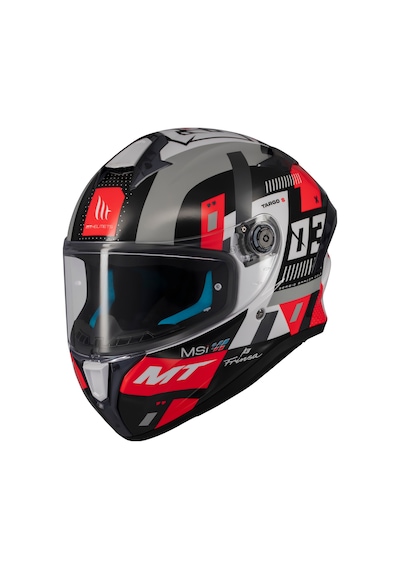 Kask Mt Helmets Targo S B5 Kırmızı Sergio Garcia Motosiklet Kaskı Kırmızı