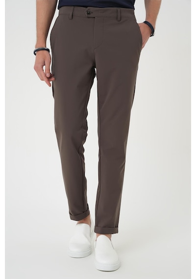 Efor Comfort Fit Beli Lastikli Yan Cep Koyu Haki Jogger Pantolon P 1150 Khakı