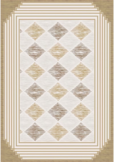Eliana Home Dijital Baskı Yıkanabilir Kaymaz Taban Salon Halısı Ve Yolluk Rvg0988-fnl238 Bej