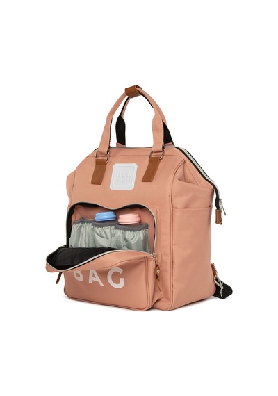 Bagmori Baby Bag Baskılı Cepli Anne Bebek Bakım Sırt  Çantası