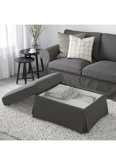 Ikea Gri Ferah Kanepe - Saklama Gözlü Puf