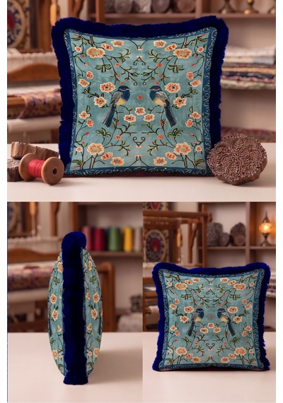Çiçekli Kuş Figürlü Otantik Saçaklı Yastık Kılıfı-bahar Boho Mercan Lacivert Püsküllü Kırlent Kılıfı Puslu Esinti Mira Çiçekli Kuş Figürlü Otantik Saçaklı Yastık Kılıfı-bahar Boho Mercan Lacivert Püsküllü Kırlent Kılıfı Puslu Esinti Mira