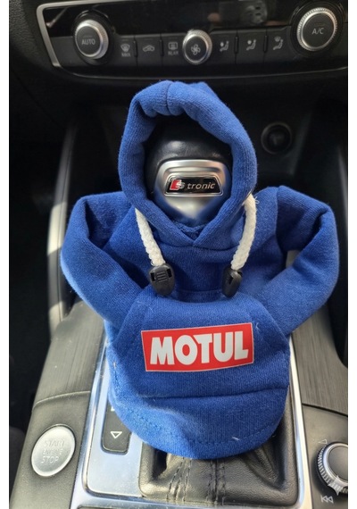 Motul Tasarım Hoodie Vites Topuzu Kılıfı - Universal Sweatshirt Model Vites Aksesuarı Mavi