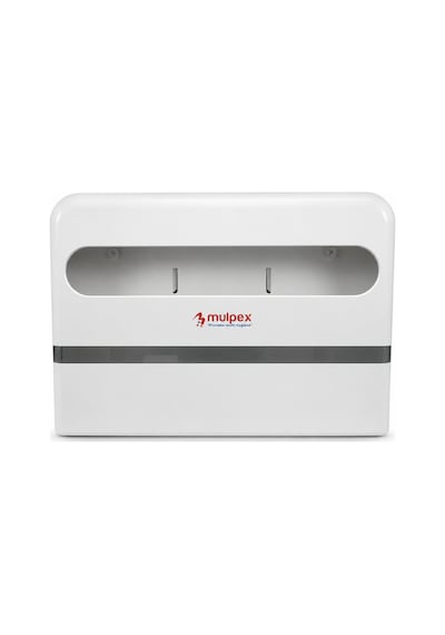 Mulpex Yarım Katlı Klozet Kapak Örtüsü Dispenseri Beyaz Abs Plastik Kilitli 40x28x4,5 Cm