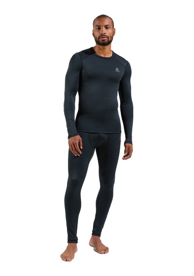Odlo Odlo Fundamentals Active Warm Bl Top Crew Neck L/s Erkek Siyah İçlik Üst 6000 Siyah