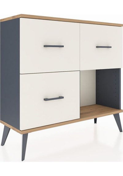 Arges Şifonyer 3 Çekmeceli 88x30x80 Antrasit-çam/aytaşı Çam/aytaşı Arges Şifonyer 3 Çekmeceli 88x30x80 Antrasit-çam/aytaşı Çam/aytaşı