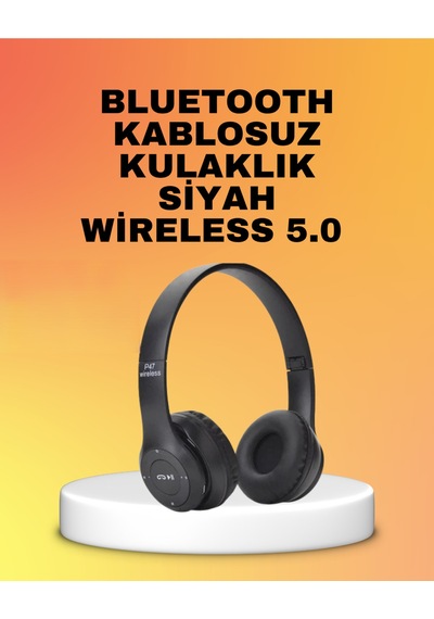 Mikrofonlu Kablosuz Kulaklık Uzun Pil Ömrü Ve Stereo Ses Performansı -