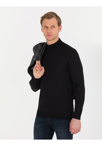 Pierre Cardin Erkek Siyah Triko Kazak 50257313-vr046 Siyah