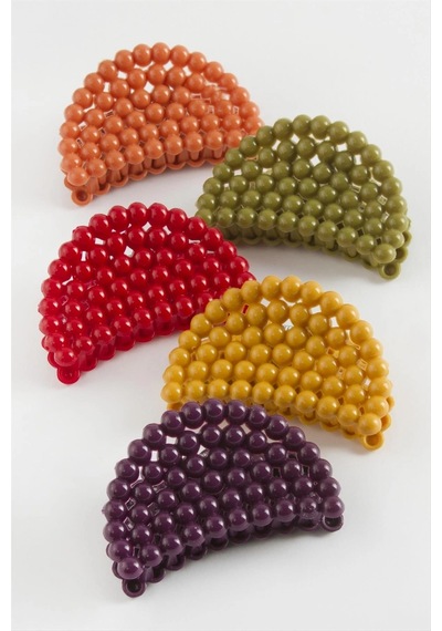 Oval Renkli Mandal Toka 6 Cm Kırmızı