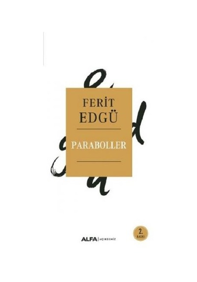 Paraboller - Ferit Edgü - Alfa Yayıncılık