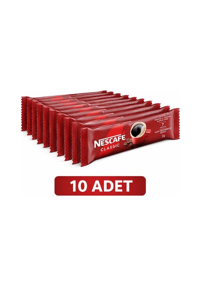 Kahve Classic 2 Gr 10 Adet Tek İçimlik Stick Çözünebilir Granül Kahve Paket Diğer