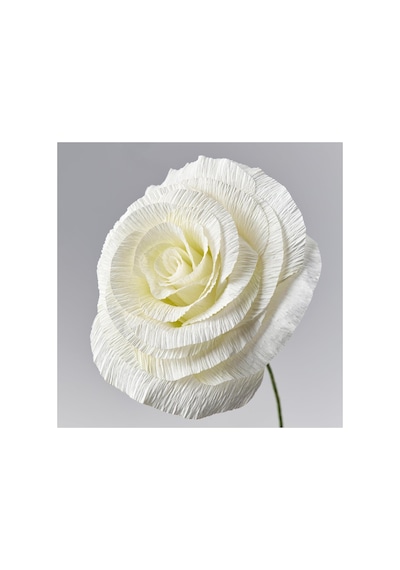 Yapay Çiçek, Beyaz, 50 Cm, Gül