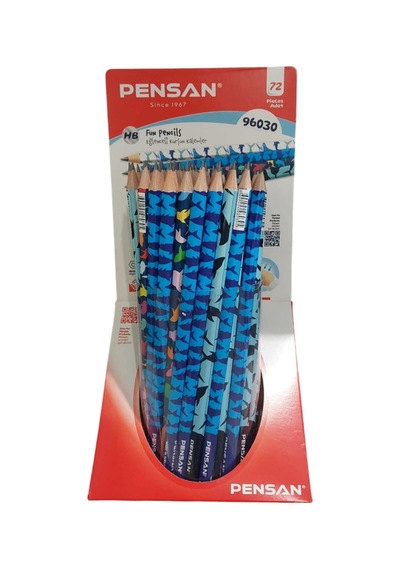 Pensan Karışık Filmli Mix Kurşun Kalem Balık Çok Renkli
