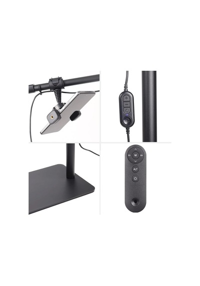 Trled F-700b 70cm Zebra Elmas Desenli Ayaklı Profesyonel Güzellik Salonu Lambası Standart