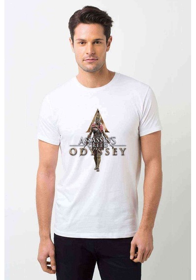 Assasin Baskılı Beyaz Erkek Tshirt (531010378)