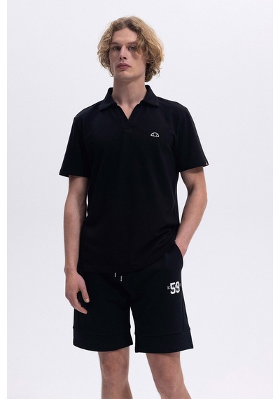 Ellesse Erkek Polo Yaka T Shirt Em1461-bk Siyah Siyah