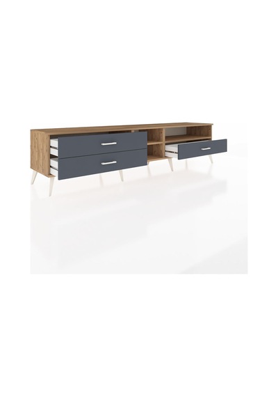 Hyperion Tv Ünitesi 2 Raflı 3 Çekmeceli 220x44x51 Çam-çam/antrasit Atlas Çam/antrasıt - Atlas Çam Hyperion Tv Ünitesi 2 Raflı 3 Çekmeceli 220x44x51 Çam-çam/antrasit Atlas Çam/antrasıt - Atlas Çam