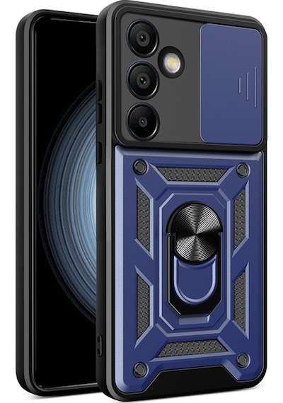 Nihcase Samsung Uyumlu Galaxy S25 Fe Kılıf Magnetik Standlı Kamera Korumalı Slide Sürgülü Cover Kapak