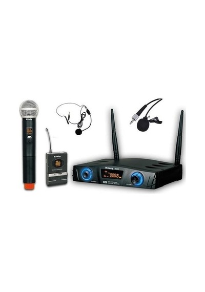 König K-402 El + Yaka 16 Kanal Uhf Telsiz Kablosuz Mikrofon