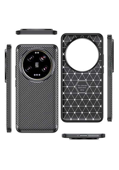Xiaomi Mi 15 Ultra Kılıf Karbon Desenli Koruyucu Silikon Kapak