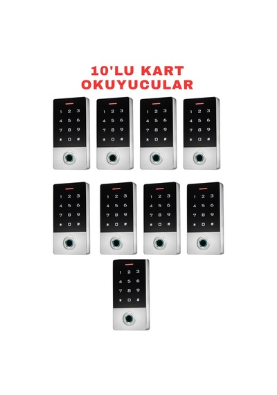 Sr-212 Tf-w Çift Frekanslı Parmak İzi Kart Şifre Okuyucu Ip68 Mifare Ve Proximity Destekli 10 Adet