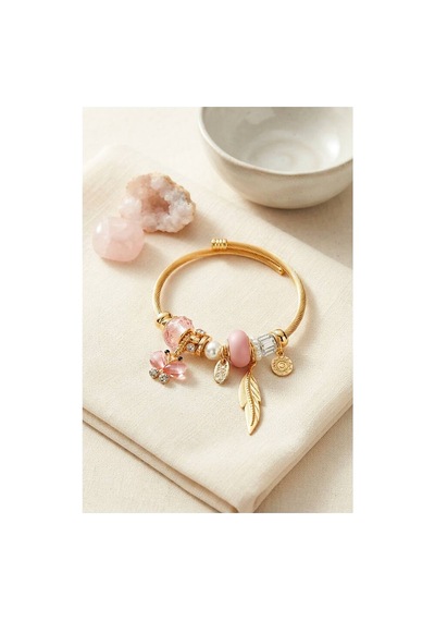 Pembe Model Charmlı Bileklik Tj-bb8737 Evimdeyokyok