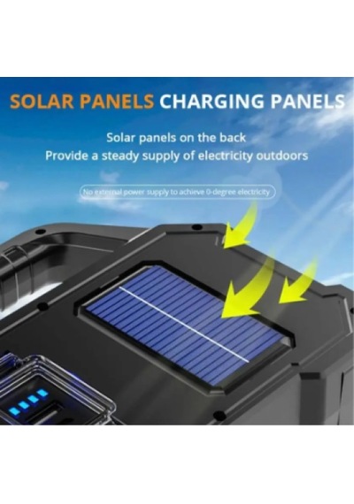 Polizei P-880a Solar Powerlı Şarjlı Taşınabilir Güçlü Fener Diğer