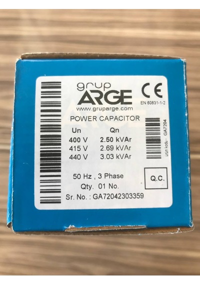Gruparge 2.5/3.03 Kvar 400v/440v Kondansatör