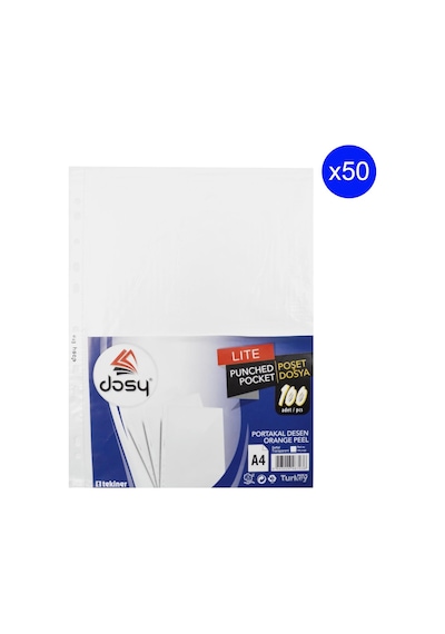 Dosy Lite Poşet Dosya 100 Lü 50 Paket 1 Koli