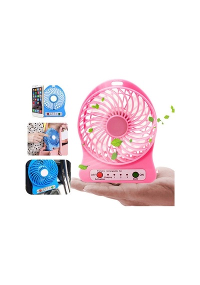 Şarjlı Vantilatör Mini Fan Seyahat Tipi Serinletici Soğutucu Masaüstü Laptop Notebook Usb Fan Karışık