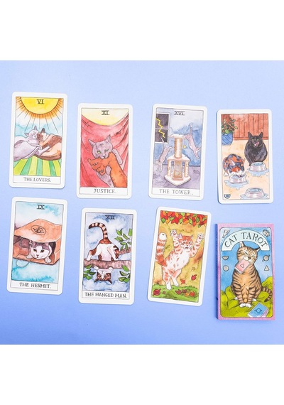 Cat Tarot 78 Cards - Kedi Tarot Kart Destesi
