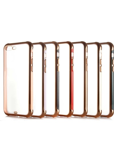 Apple Uyumlu iPhone 7 Plus Kılıf Zore Voit Altın Renk Tasarımlı Kılıf