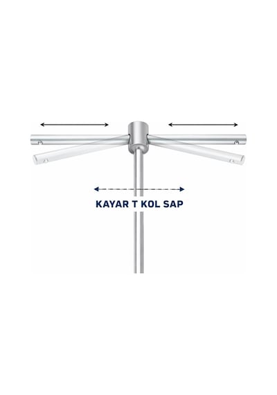 Ceta Form 3/8 Mafsallı T Kol Lokma Tutucu 500 Mm