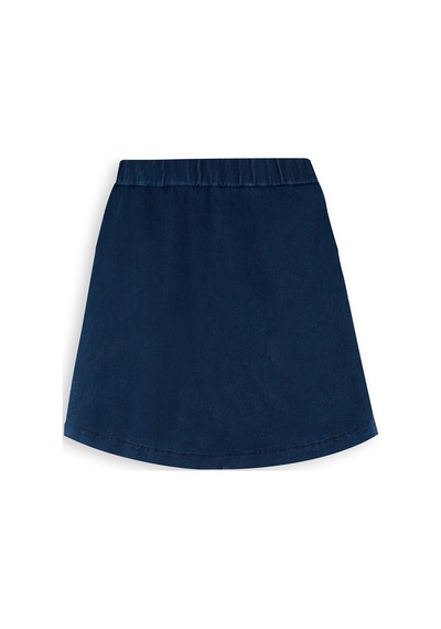Denokids Kız Çocuk Midi Boy Denim Etek Renkli